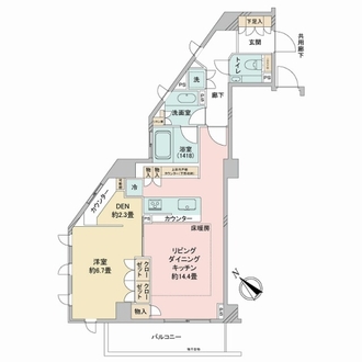 サンクタス文京大塚アヴァンテラスの間取図