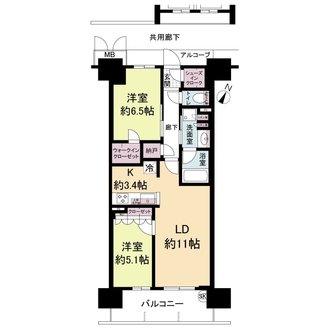 大阪ベイレジデンスの間取図