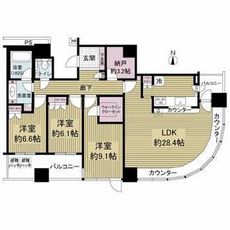 ザ・梅田タワーの間取図