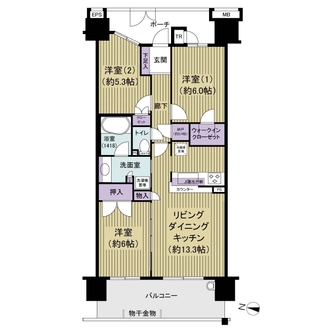 グランドホライゾン・トーキョーベイWの間取図