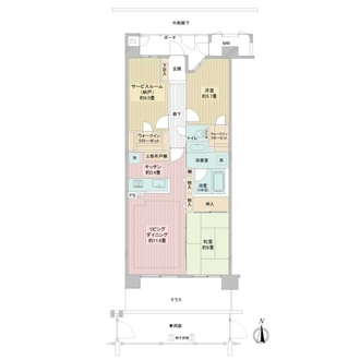 ラ・ヴィータシティの間取図