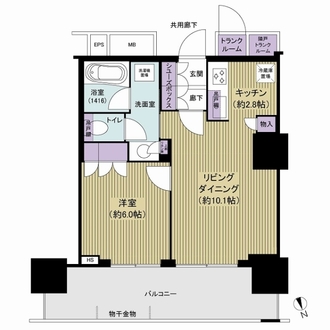 津田沼ザ・タワーの間取図