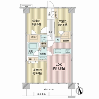 プレシス横浜ベイサイドの間取図