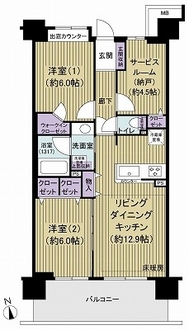 コスモステージ荒川遊園ノースリッジの間取図