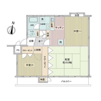 湘南西部住宅の間取図
