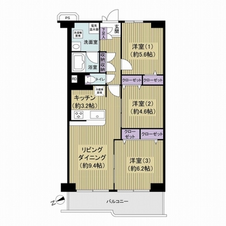ソフトタウンニュー谷津遊園の間取図