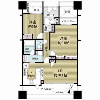ドルフ甲南山手の間取図