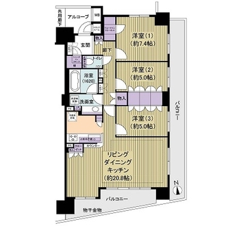 クレヴィア南千住の間取図