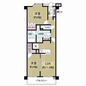 プレサンスロジェ此花シティの間取図
