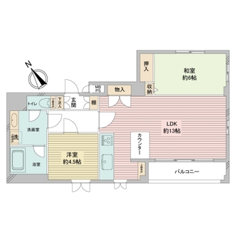 サンセーヌ横浜の間取図
