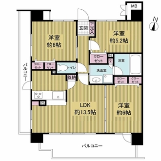 アービング川口の間取図