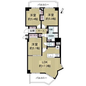 エスポアクレメント藤ヶ丘の間取図