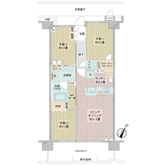 プラウド京急蒲田の間取図