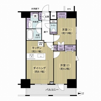 メイングランディア浅草の間取図