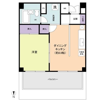 西尾久ビューハイツの間取図