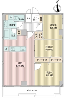 シティコープマーキュリーの間取図