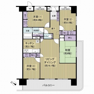 さくらマンション小松川の間取図
