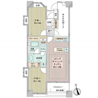 ルモンド恵比寿の間取図