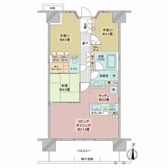 グランソシア辰巳の森海浜公園の間取図