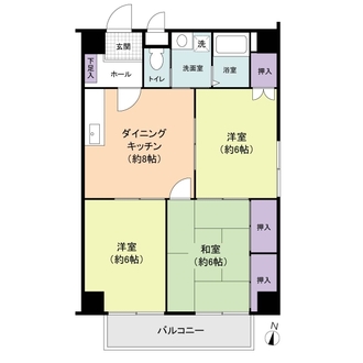 インパレス志村の間取図