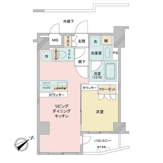 モアグランデ浜松町の間取図