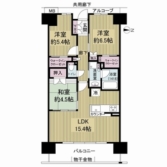 ル・サンク守口の間取図