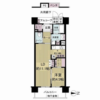 サンミット大日の間取図