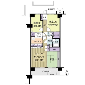 アーベントハイム松戸常盤平の間取図