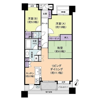 アーサー井尻エルファインの間取図