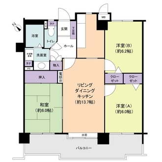 ＫＢＣマンシヨンユーハイム博多南の間取図