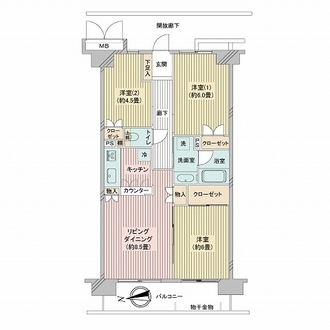 アドリーム石神井公園の間取図