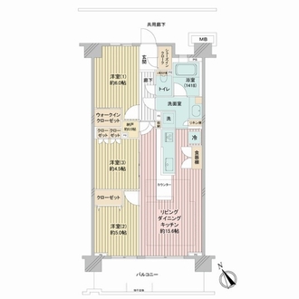 ルピアグランデ船橋行田公園の間取図