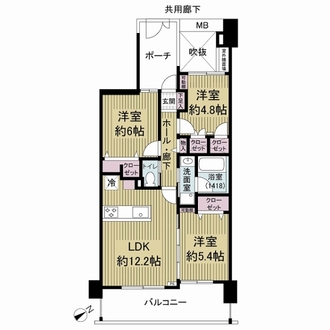 イクシア青砥の間取図
