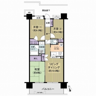 コスモステージ荒川遊園ノースリッジの間取図