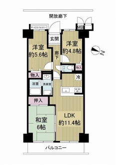 インテリジェントシティの間取図