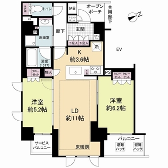 Ｂｒｉｌｌｉａ淀屋橋の間取図