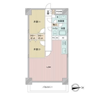 ウインザーハイム南砂の間取図