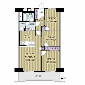 ゾンネンハイム葛西の間取図
