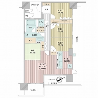 グランドメゾン伊丹池尻リテラシティの間取図
