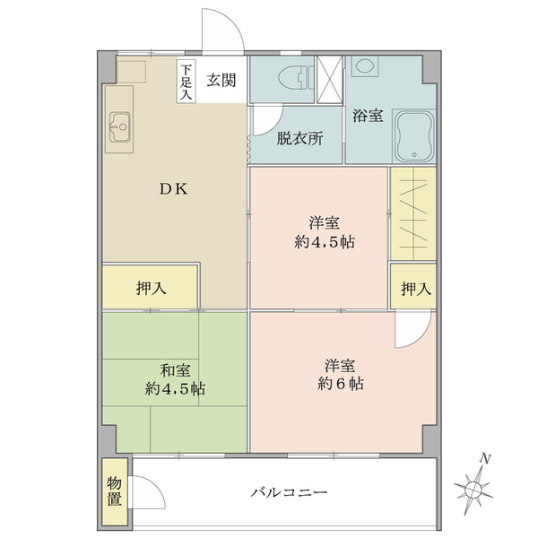 根岸駅前ビルの間取図