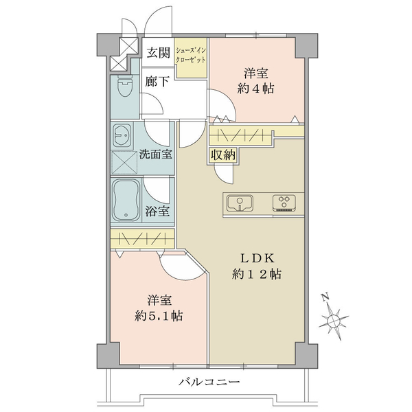 エクセル西池の間取図