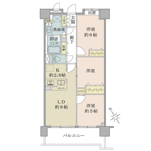 クレストフォルム田町ベイフロントスクエアの間取図
