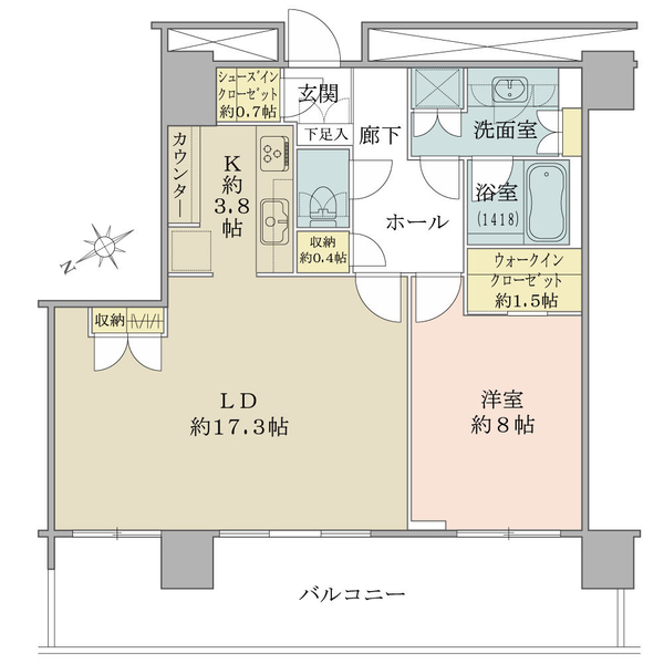 パークタワー品川ベイワードの間取図