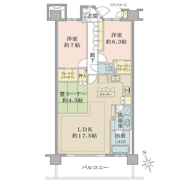 ソルグランデメイツ浮間公園の間取図