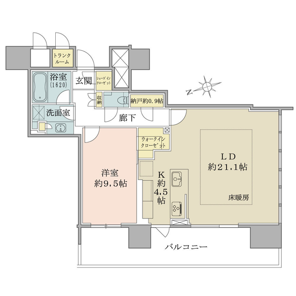 ブリリアタワー池袋の間取図