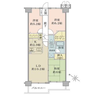 メゾンエクレーレ町田の間取図