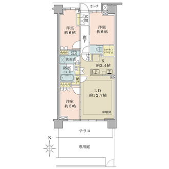 ブリリア湘南辻堂海浜公園の間取図
