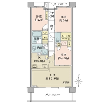 ネクサスシーズン戸塚の間取図