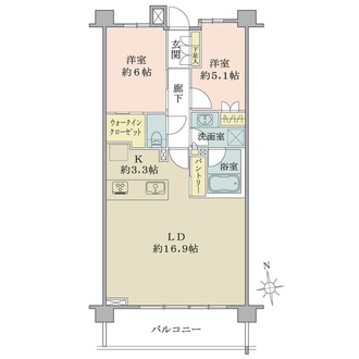 ブリリア横濱山手の間取図