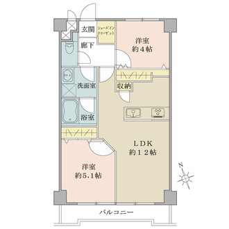 エクセル西池の間取図